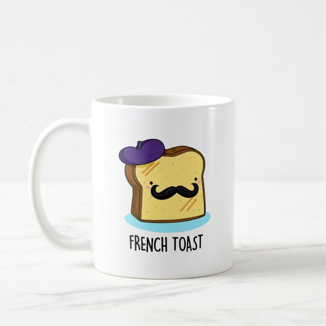 Caneca De Café Toast francês Engraçado Pão (Esquerda)