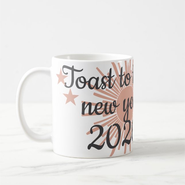 Caneca De Café Toast the New Year  (Esquerda)