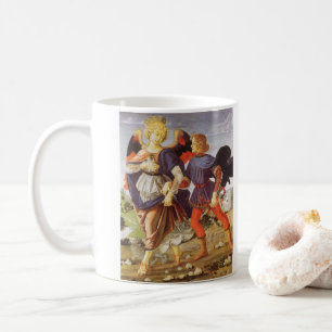 Caneca De Café Toby e o Anjo por Andrea del Verrocchio