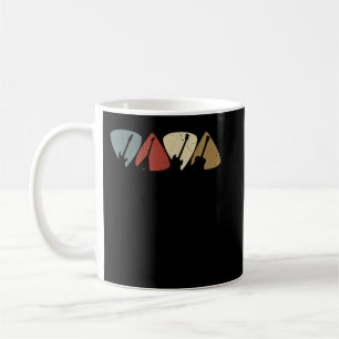 Caneca De Café Toca-Discos de Dedo de Guitarra Vintage Retro Guit