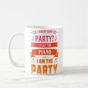 Caneca De Café Toca Piano