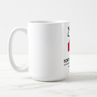 Caneca De Café Toca Violão Urbano Moderno Gráfico-Tokyo Edge Lab