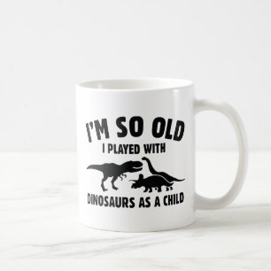 Caneca De Café Tocado Com Dinossauros
