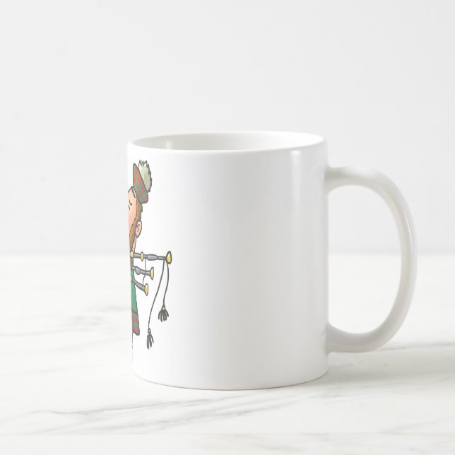 Caneca De Café Tocador de gaita-de-foles (Direita)