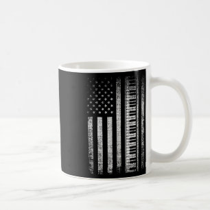 Caneca De Café Tocador de Teclado Patriótico Tecladista Digitador