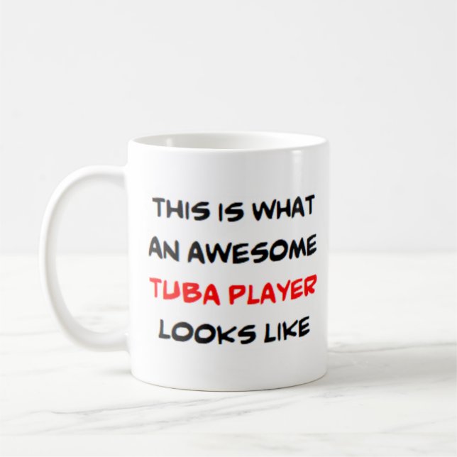 Caneca De Café tocador de tuba, incrível (Esquerda)
