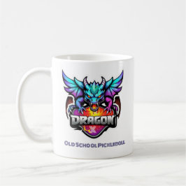 Caneca De Café Tocaia de pickleball Dragon X Old School