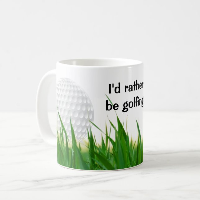 Caneca De Café Tocar Golf (Frente Esquerda)