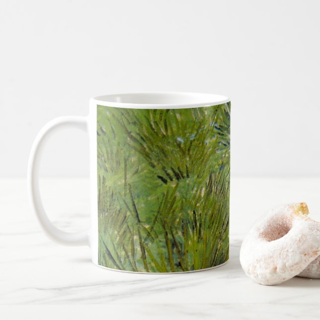 Caneca De Café Tocas de Grama por Vincent van Gogh (Com Donut)