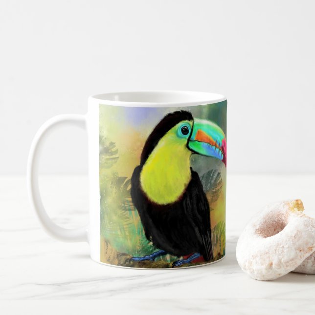 Caneca De Café Toco Toucan Mug (Com Donut)