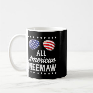 Caneca De Café Toda a Americana Meemaw 4 de Julho Dia da Independ