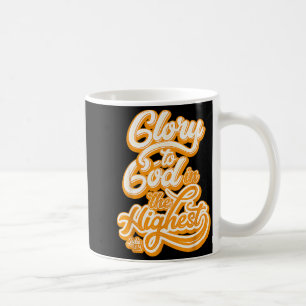 Caneca De Café Toda a Glória a Deus nas Alturas Lucas 2_14 Louvor