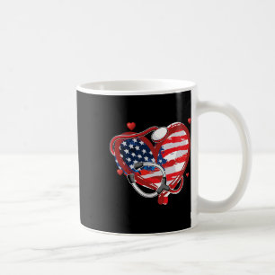 Caneca De Café Toda Enfermeira Americana Bandeira Patriótica Usa 