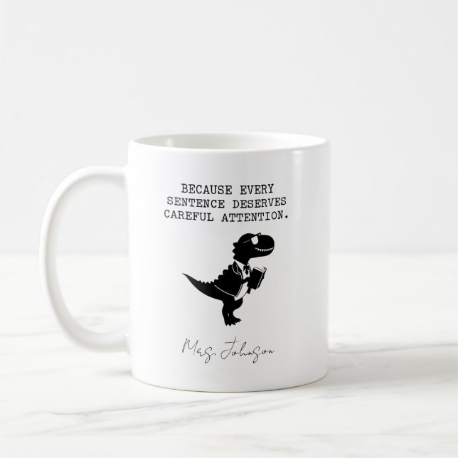 Caneca De Café Toda Frase Merece Atenção Cuidadosa (Esquerda)