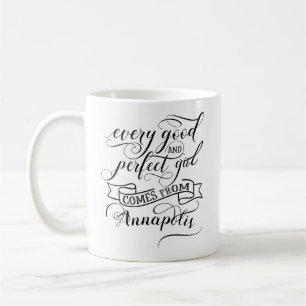 Caneca De Café Toda Garota Boa E Perfeita Vem De Annapolis