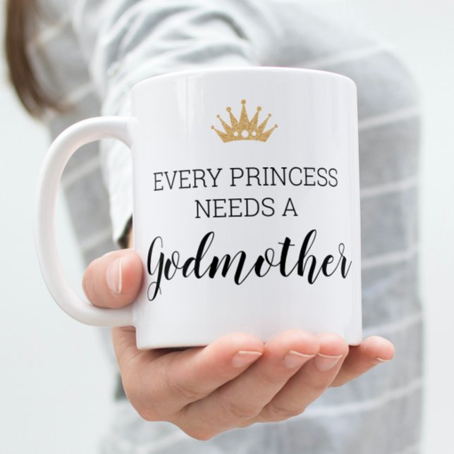 Caneca De Café Toda Princesa Precisa De Uma Proposta De Madrinha (Criador carregado)