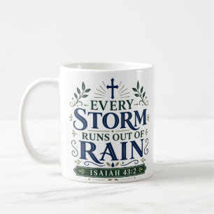 Caneca De Café Toda Tempestade Fica Sem Chuva Citação Inspiradora
