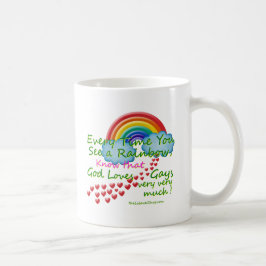 Caneca De Café Toda vez que você vê um arco-íris