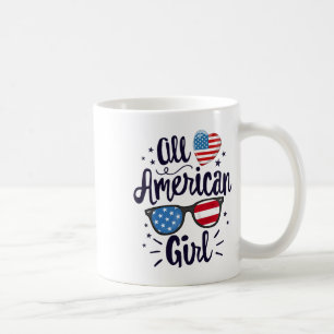Caneca De Café Todas As Mulheres Americanas Bandeiras Americanas