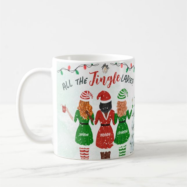 Caneca De Café Todas as Mulheres de Jingle no Natal (Esquerda)