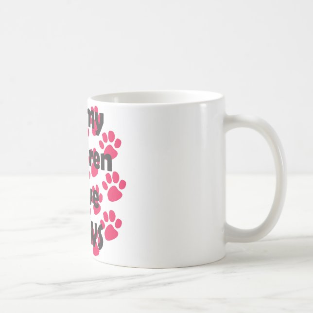 Caneca De Café Todas minhas crianças têm as patas (Direita)