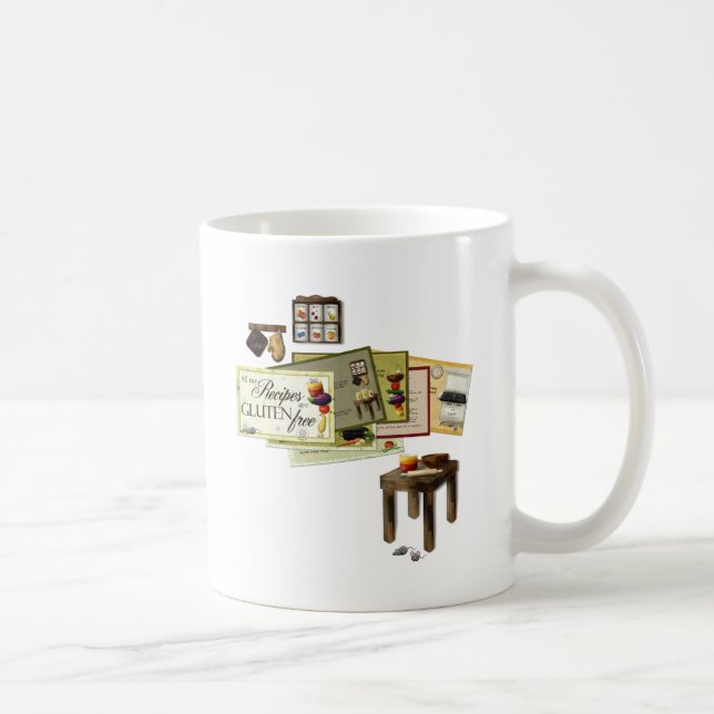 Caneca De Café Todas minhas receitas são sem glúten (Direita)