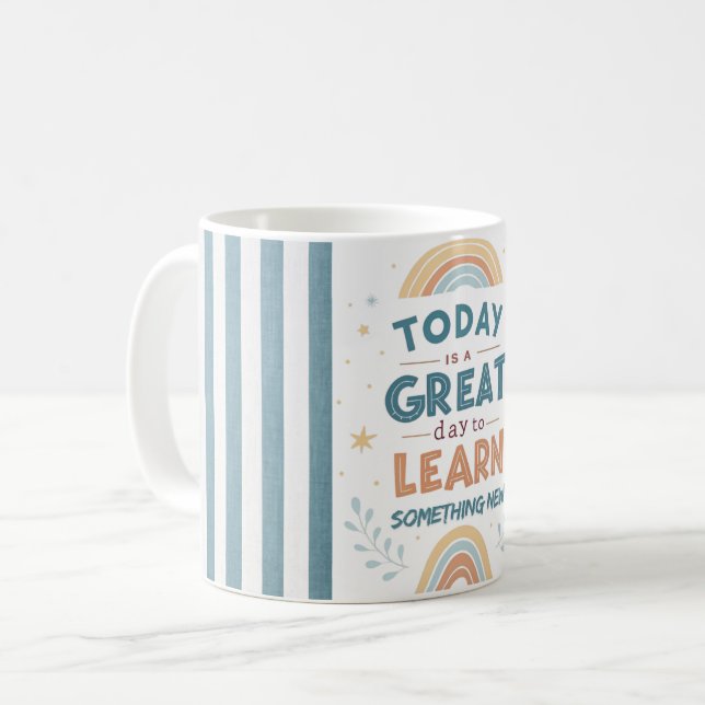 Caneca De Café Today Is a Great Day to Learn Something New (Frente Esquerda)