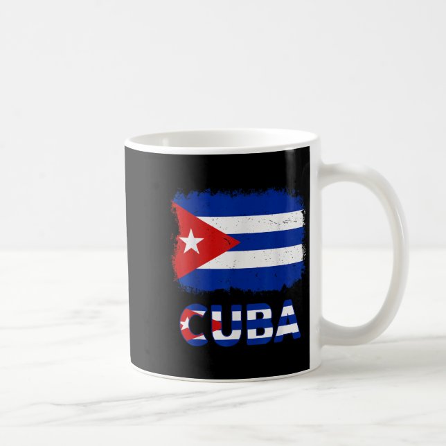 Caneca De Café Toddler White Cuban La Cubanita Cuba Flag Hispanic (Direita)