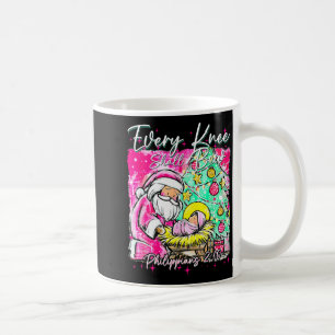 Caneca De Café Todo Joelho Se Dobrará Cena de Natal do Papai Noel