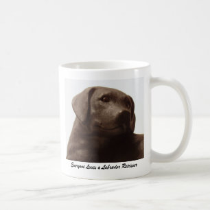 Caneca De Café Todo mundo ama um Labrador Retriever