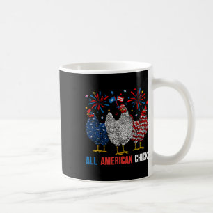 Caneca De Café Todo Pintinho Americano Retro 4 De Julho Patriótic
