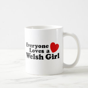 Caneca De Café Todos ama uma menina de Galês