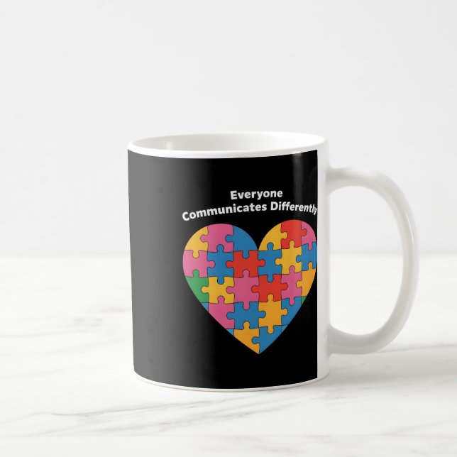 Caneca De Café Todos Comunicam de Maneira Diferente Inclusão do A (Direita)