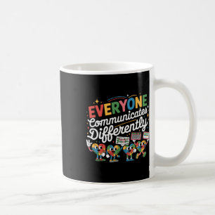 Caneca De Café Todos Comunicam Diferentemente Educação Especial