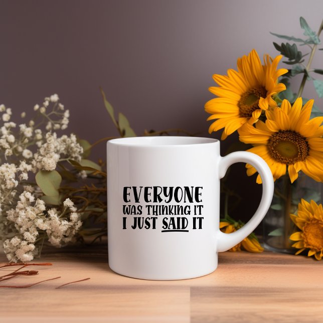Caneca De Café Todos Estavam Pensando... Meme Mug (Criador carregado)