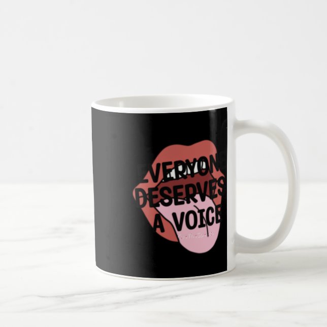 Caneca De Café Todos Merecem Um Autocolante (Direita)