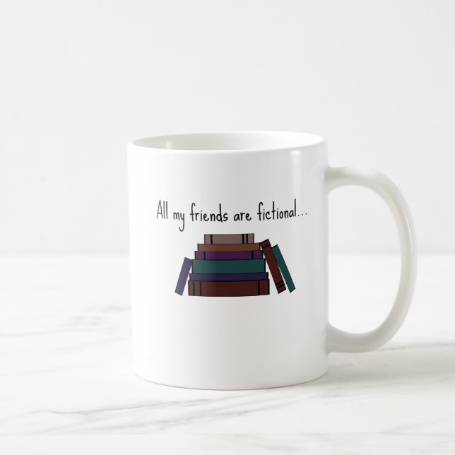 Caneca De Café Todos meus amigos são copo de café imaginário (Direita)