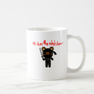 Caneca De Café Todos obedecem o urso de Ninja