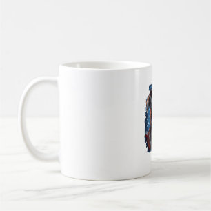 Caneca De Café TODOS OS AMERICANOS AMANTES DE CÃES pit bull