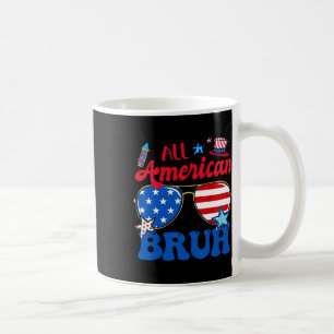Caneca De Café Todos Os Americanos Bruh 4 De Julho Meninos Patrió