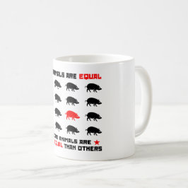 Caneca De Café Todos os animais são iguais a 2