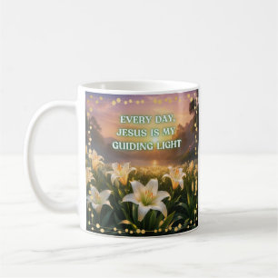 Caneca De Café Todos Os Dias, Jesus É A Minha Luz Guiante