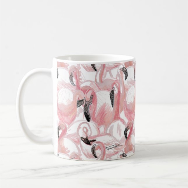 Caneca De Café todos os flamingos (Esquerda)