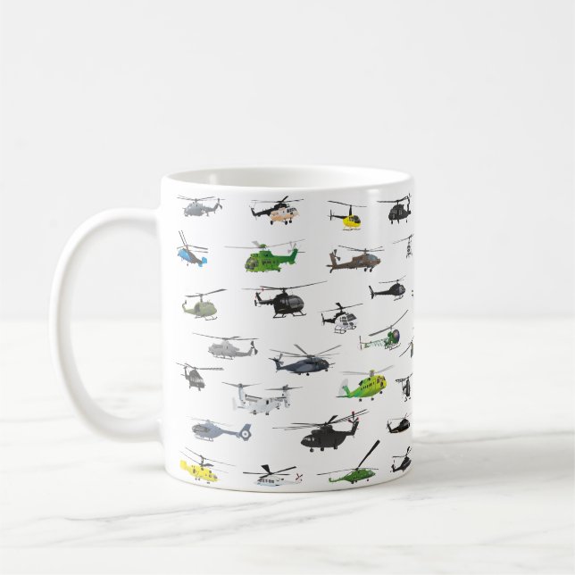 Caneca De Café Todos os Helicópteros (Esquerda)