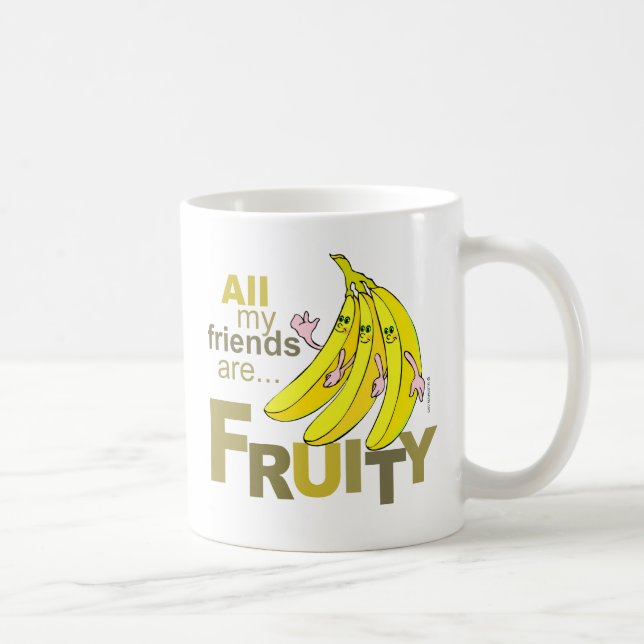 Caneca De Café Todos os meus amigos são Fruity (Direita)