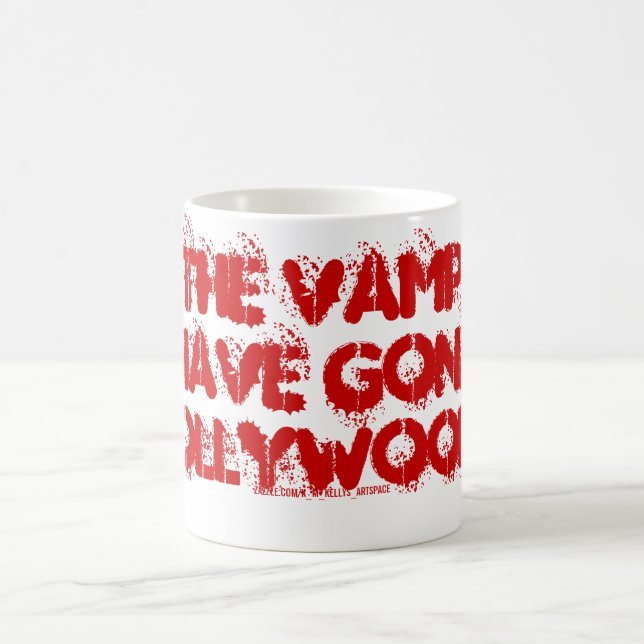 CANECA DE CAFÉ TODOS OS VAMPIROS SE FORAM PARA HOLLYWOOD! (Centro)