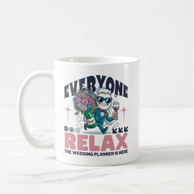 Caneca De Café Todos relaxem (Esquerda)