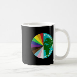 Caneca De Café Todos São Bem-Vindos Aqui Lgbtq Ally Human Rights