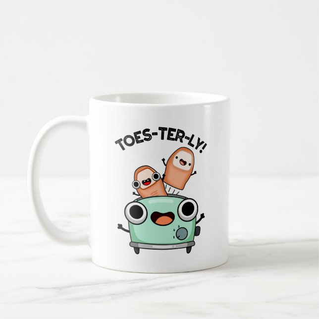 Caneca De Café Toes Totalmente Engraçado Pun (Esquerda)
