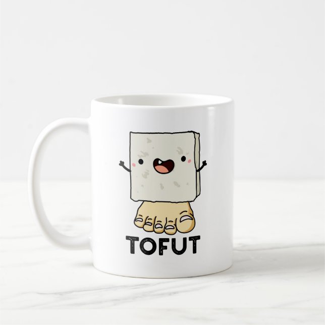Caneca De Café Tofut Funny Tofu Pun (Esquerda)